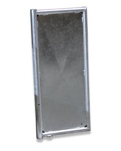 Door leaf for exit gate feeding station CI/ESF